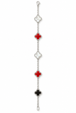 White Multicolor Clover Bracelet