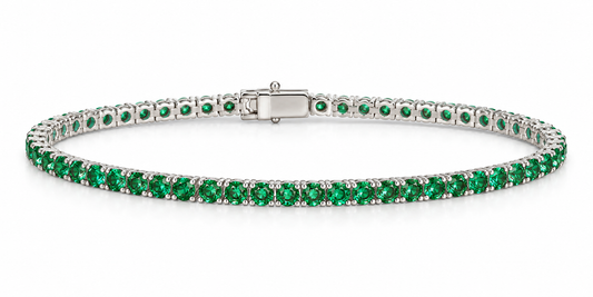 White Emerald Tennis Bracelet