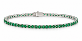 White Emerald Tennis Bracelet