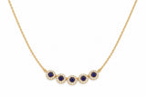 Yellow Sapphire Bar Necklace