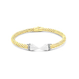 Italian gold pointy ended bangle