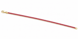 Yellow Small Stone Ruby Tennis Bracelet