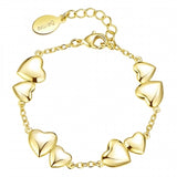 Kids shiny double heart bracelet