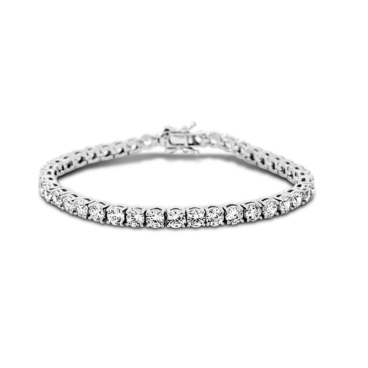 Sterling silver 4 mm (.30 pt) tennis bracelet